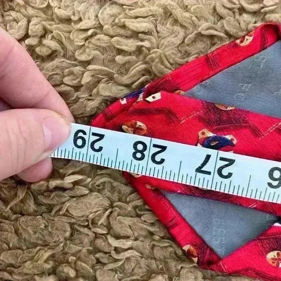 Robert Talbott for Nordstrom Silk Tie Red Dog Print | Men’s Neckwear USA Made - Picture 6 of 6